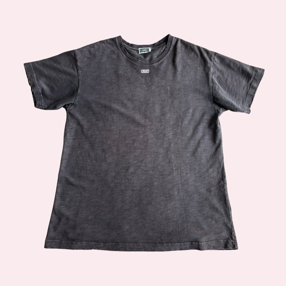 SOLD - Kith JFK Distress Box Logo Shirt Size L